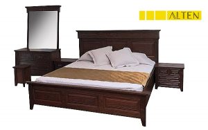 خرید تخت خواب چوبی مدل آرامش | آلتن لوناوود
